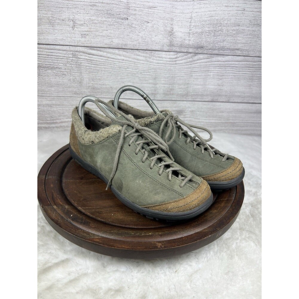 Patagonia Selenite Velvet Green Leather Hiking Walking Shoes Womens Size 8 EU 39